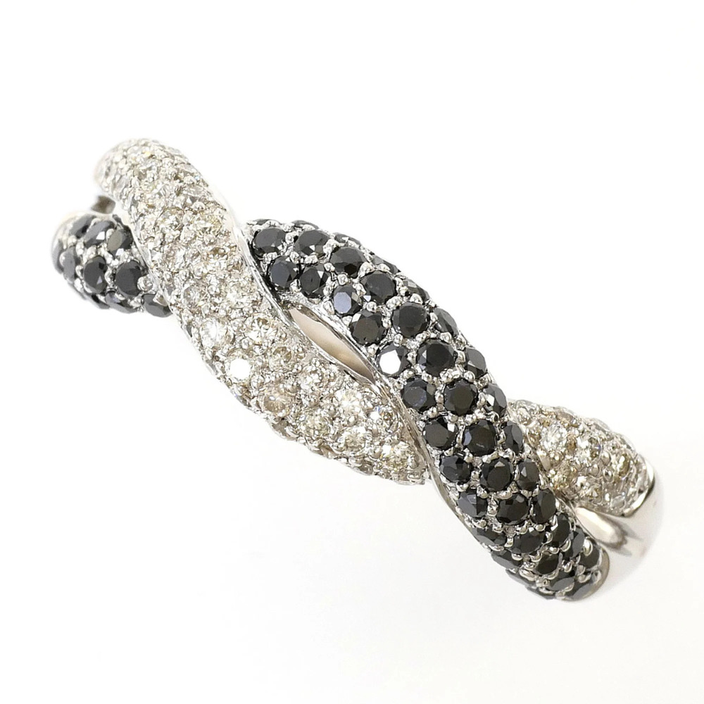 VINTAGE 18k Silver Diamond Ring